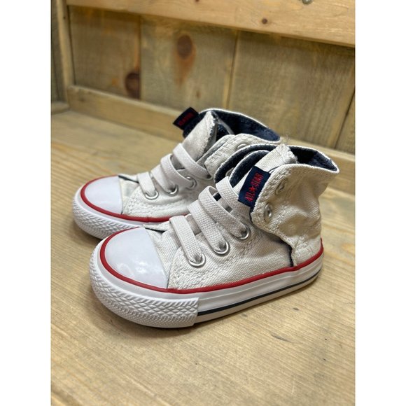 US5 / 12.5cm Converse CT Easy Slip Infant Shoes White-Navy Blue-Red 717663f - Picture 3 of 9